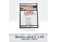 Silverbolt Action Figure Vintage Instruction Manual Booklet 1986 G1 Transformers