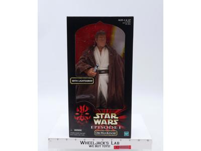 Obi-Wan Kenobi Star Wars Episode 1 1998 Hasbro 12" Action Figure NEW SEALED