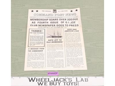 GI Joe Club Command Post News Official Vol. 1, No. 4 Vintage April 1966