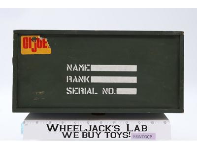 G.I. Joe Wooden Footlocker 1964 Hasbro Vintage Action Figure Accessory
