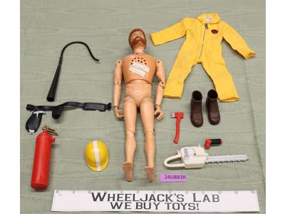 GI Joe Adventure Team Smoke Jumper 1970 Flocked & Talking Hasbro 12" Figure