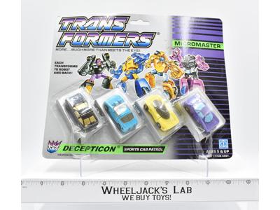 Sports Car Patrol Micromaster With BUBBLE Vintage Hasbro 1989 G1 Transformers