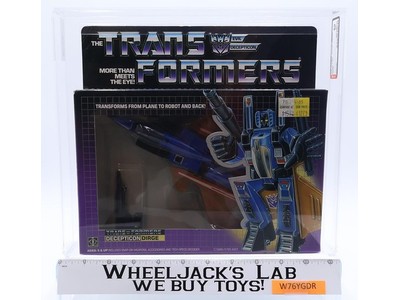 Dirge AFA GRADED 80 80/85/90 G1 Transformers Hasbro Tape Sealed No Color Break