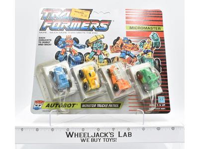 Monster Truck Patrol Micromaster W/ BUBBLE Vintage 1990 G1 Transformers Figure