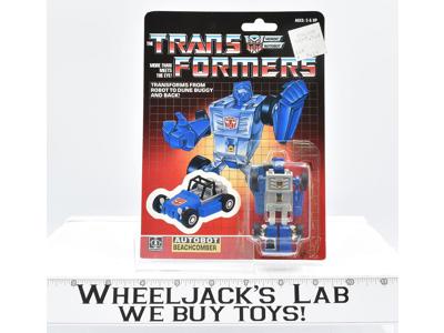 Beachcomber W/ BUBBLE WHITE BORDER Complete Vintage Hasbro 1985 G1 Transformers