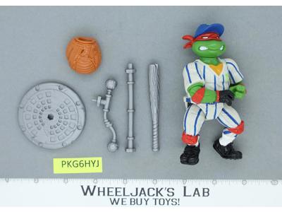 Grand Slammin' Mike 100% Complete Teenage Mutant Ninja Turtles TMNT 1991 Vintage