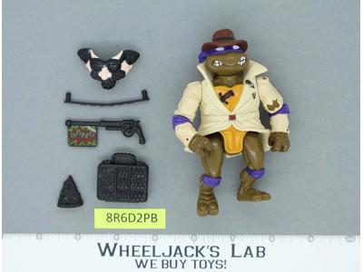 Don the Undercover Turtle 100% Complete TMNT Playmates 1990 Vintage Figure
