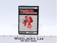 Joyride Instruction Manual Booklet 1987 Hasbro G1 Transformers Action Figure