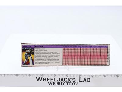 Megatron Action Figure Tech Spec 1984 Vintage Hasbro G1 Transformers
