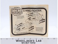 X-Wing Fighter Instructions Micro Collection ORIGINAL 1982 Star Wars