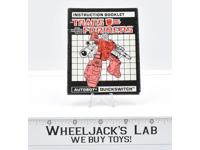 Quickswitch Action Figure Instruction Manual 1988 Hasbro G1 Transformers