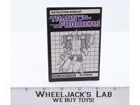 Blitzwing Instruction Manual Booklet 1985 Hasbro G1 Transformers