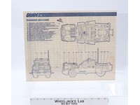 Thunder Machine 1986 ORIGINAL Instructions Blueprints G.I. Joe