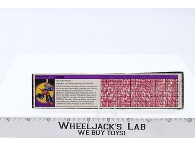 Tantrum Action Figure Tech Spec 1986 Vintage Hasbro G1 Transformers