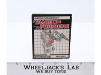 Hot Spot Action Figure Vintage Instruction Manual 1986 Hasbro G1 Transformers