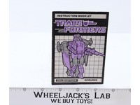 Scourge Instruction Manual Booklet 1986 Hasbro G1 Transformers