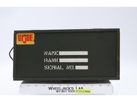 G.I. Joe Wooden Footlocker W/ Tray 1964 Hasbro Vintage Action Figure Accessory