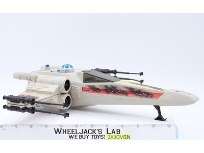 Battle Damaged X-Wing Fighter WORKS 100% Complete Star Wars 1977 Kenner Vehicle