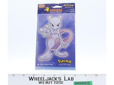 Mewtwo Pokemon Stickers 2 Sheets 1999 American Greetings NEW SEALED