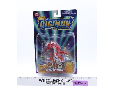 Growlmon Digimon Season 3 2001 Bandai Action Figure NEW SEALED