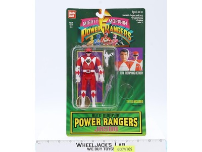 Auto Morphin Jason Red Ranger Mighty Morphin Power Rangers 1994 Bandai NEW MOSC