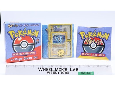 Pokemon Trading Card Game 2-Player CD ROM Starter Set Opened SEALED CARDS