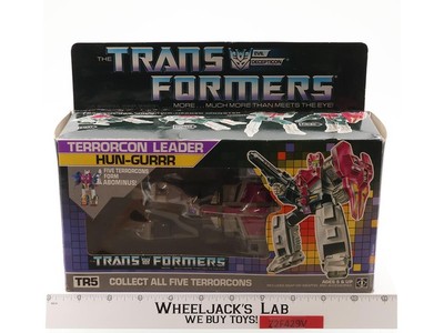 Hun-Gurrr 100% Complete W/Box & Insert 1987 G1 Transformers Vintage Figure
