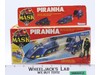 Piranha Sly Rax 100% Complete W/Box M.A.S.K. Kenner 1985 UNUSED STICKERS