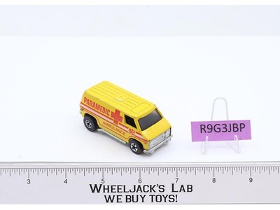 Paramedic Ambulance Van Yellow 1974 Blackwall Hot Wheels Mattel Vintage HK