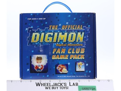 Official Digimon Fan Club Game Pack 2002 Bandai Pinball Checkers Playing Cards
