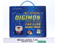 Official Digimon Fan Club Game Pack 2002 Bandai Pinball Checkers Playing Cards