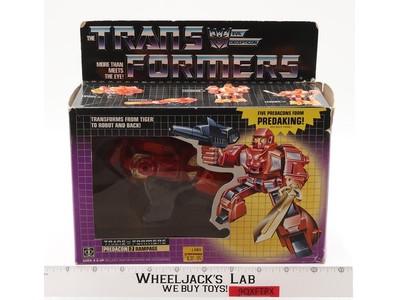 Rampage w/ Box & Insert 100% Complete 1986 Vintage G1 Transformers Figure