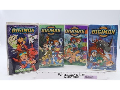 Lot of 4 Digimon VHS Movies 1999-2001 Toei Animation Fox Kids