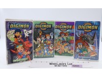 Lot of 4 Digimon VHS Movies 1999-2001 Toei Animation Fox Kids