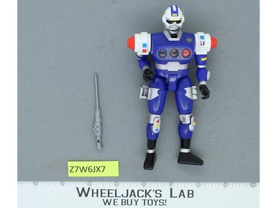 Power Rangers Turbo Blue Senturion Quick Draw Action 1997 Figure Bandai