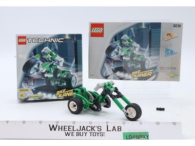 #8236 Green Bike Burner 100% Complete W/Box + Manual Lego Technic Speed Slammers