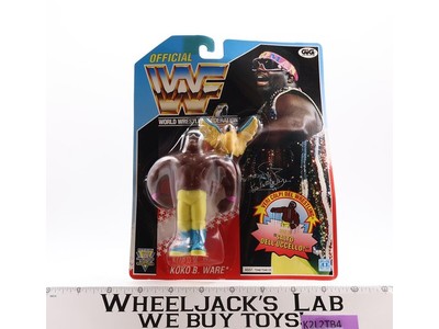 Koko B. Ware FRENCH WWF Wrestling 1991 Hasbro Action Figure NEW MOSC SEALED