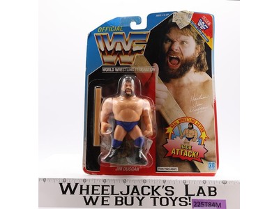 Hacksaw Jim Duggan WWF Wrestling 1990 Hasbro Action Figure NEW MOSC SEALED
