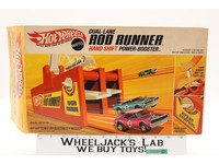 Hot Wheels Dual-Lane Rod Runner Hand Shift Power-Booster w/ Box 1969 Mattel Vtg