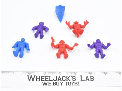 M.U.S.C.L.E. Men W Trash Can Lot Action Figures Lot Mattel 1980's Kinnikuman