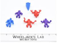 M.U.S.C.L.E. Men W Trash Can Lot Action Figures Lot Mattel 1980's Kinnikuman