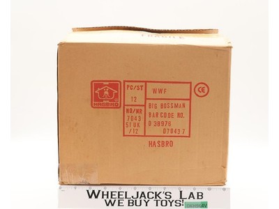 WWF Big Boss Man 12 Pk. 1992 Hasbro EMPTY Master Factory Shipping Carton Box