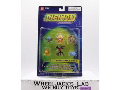 Collectible Set 5 Digimon 2004 Bandai Mini Action Figure Set NEW SEALED