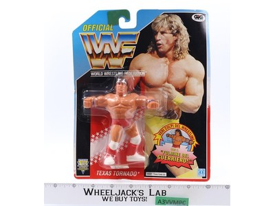 Texas Tornado ITALIAN WWF Wrestling 1992 Hasbro Action Figure NEW MOSC SEALED