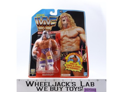Ultimate Warrior FRENCH WWF Wrestling 1991 Hasbro Action Figure NEW SEALED