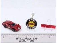 Ford Mark IV Red Enamel 1968 1969 Mattel Redline Hot Wheels Vtg RL w/ Button