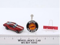 Custom Mustang Red 1968 Redline Hot Wheels Mattel Vtg RL w/ Button HK