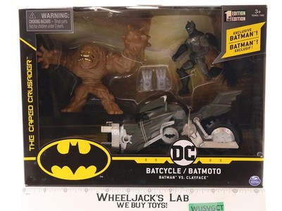 Batcycle Batman vs Clayface DC Comics 2019 Spin Master Action Figure NEW SEALED