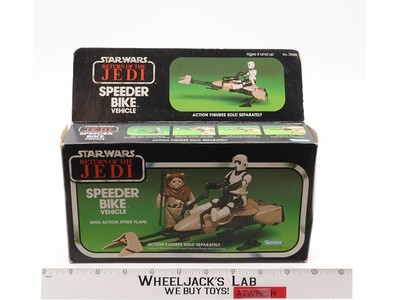 Speeder Bike 100% Complete W/Box Star Wars ROTJ 1983 Kenner Vehicle