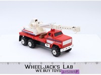 STOMPER Construction Road Kings Semi w/ Crane 10 WD Red Schaper Vtg WORKS!